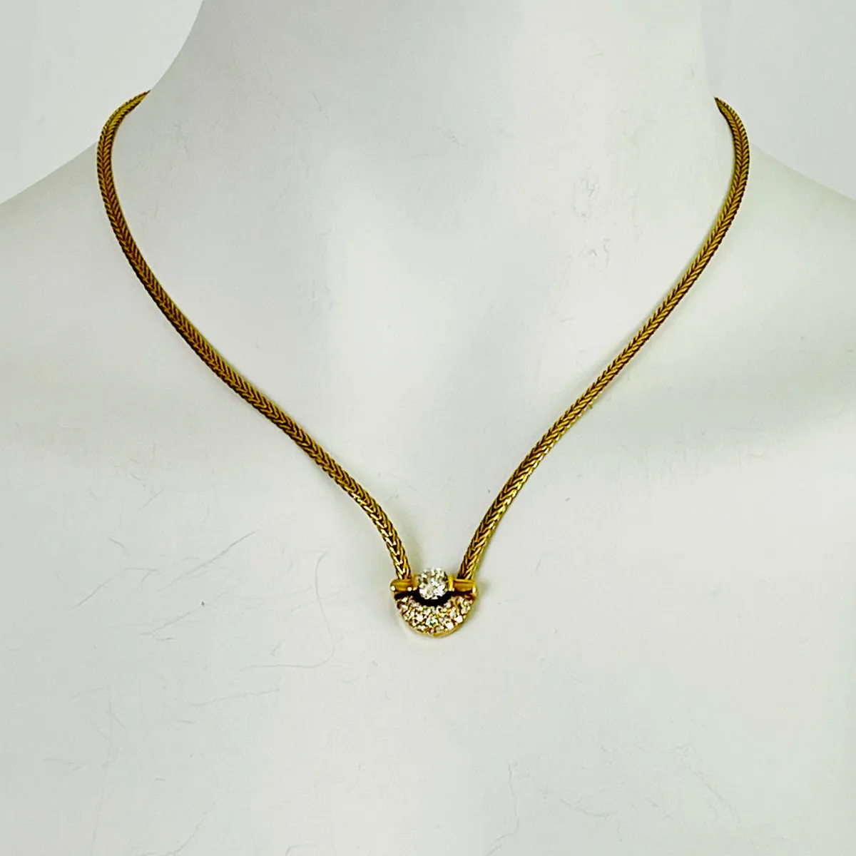 Jose Hess 18K Gold 18" Necklace with Diamonds