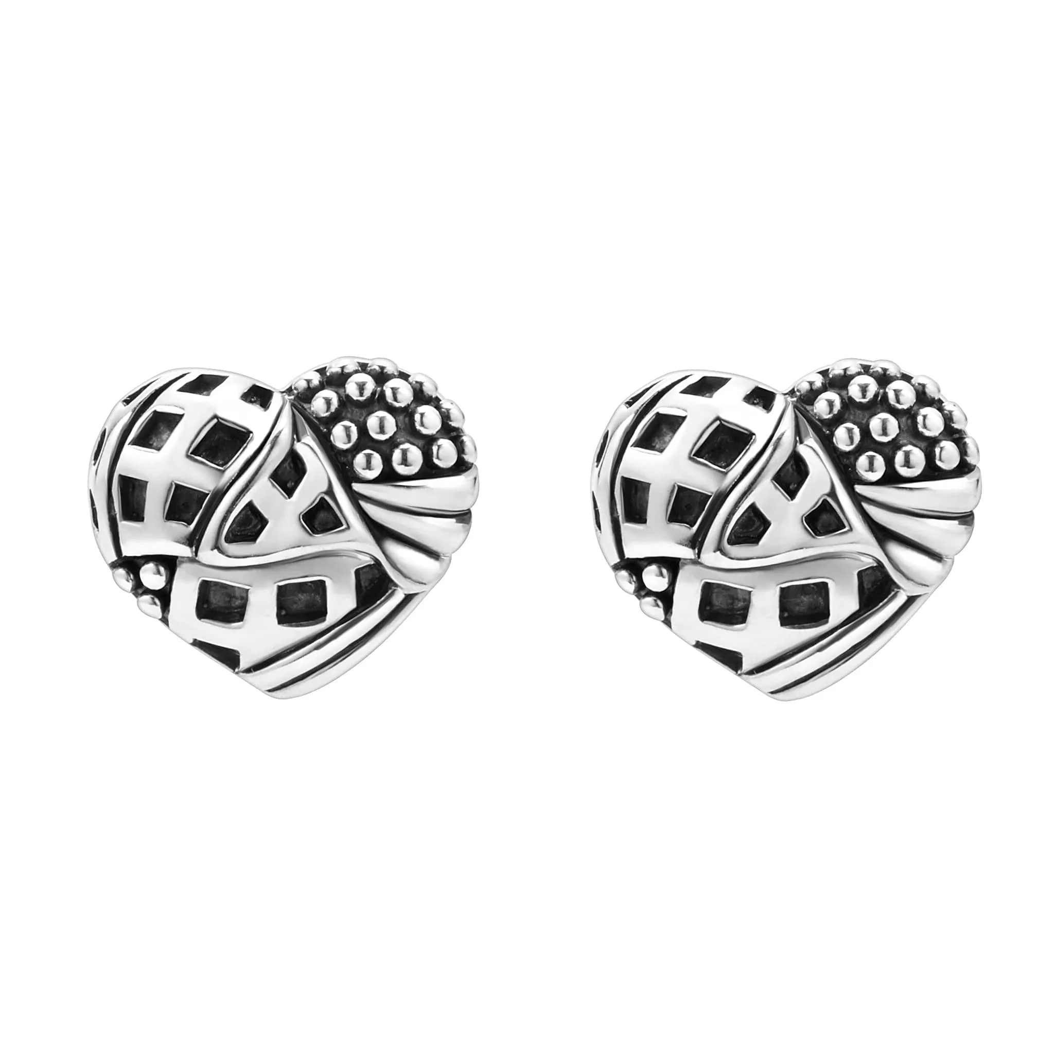 Keep Memory Alive Heart Stud Earrings