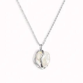 Keshi Pearl Necklace Silver - Marit