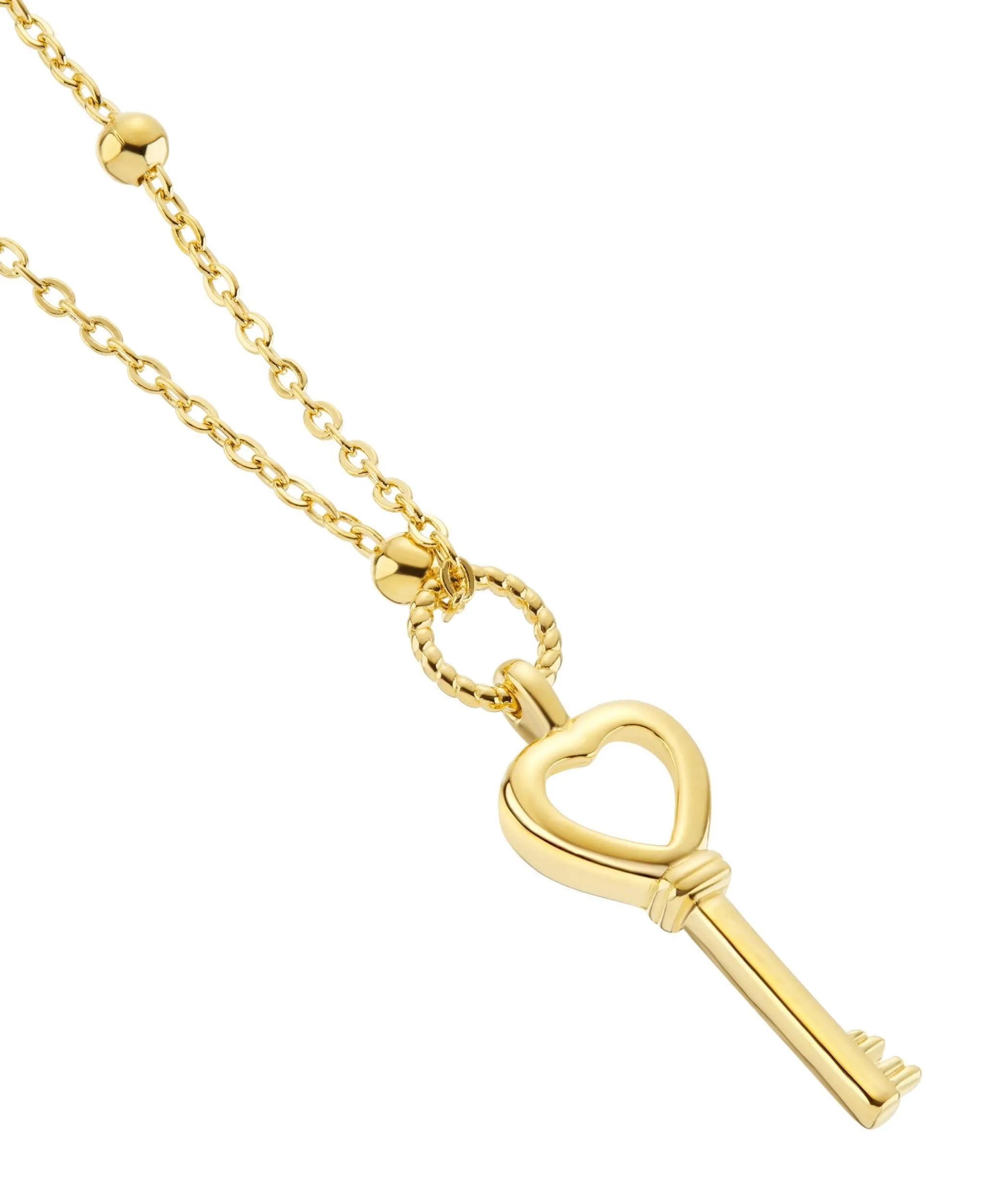 Key Necklace 18ct Gold Plated