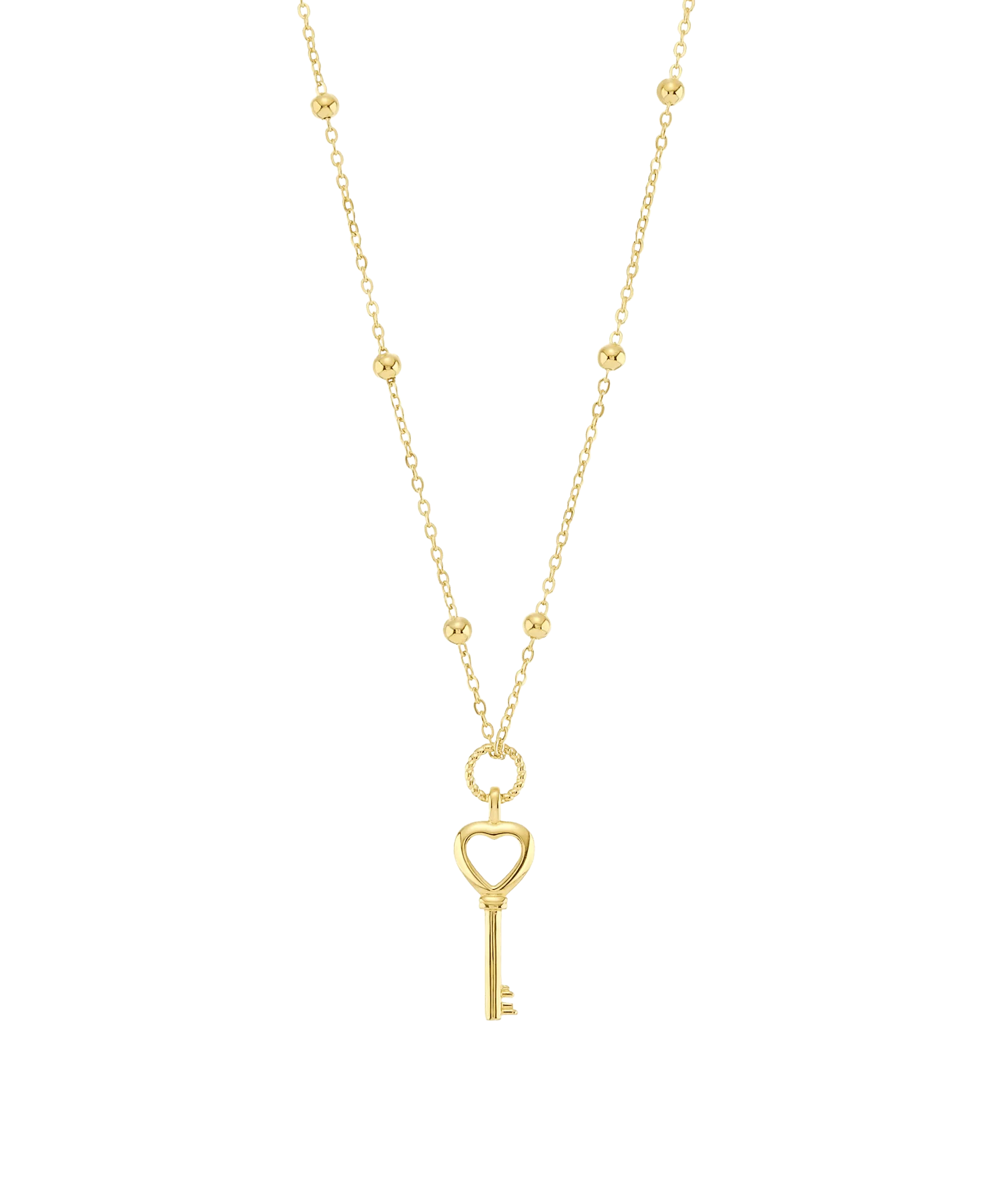 Key Necklace 18ct Gold Plated