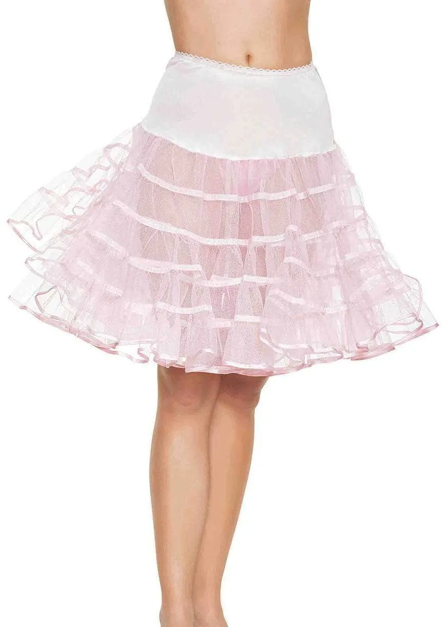 Knee Length Layered Petticoat Costume Skirt