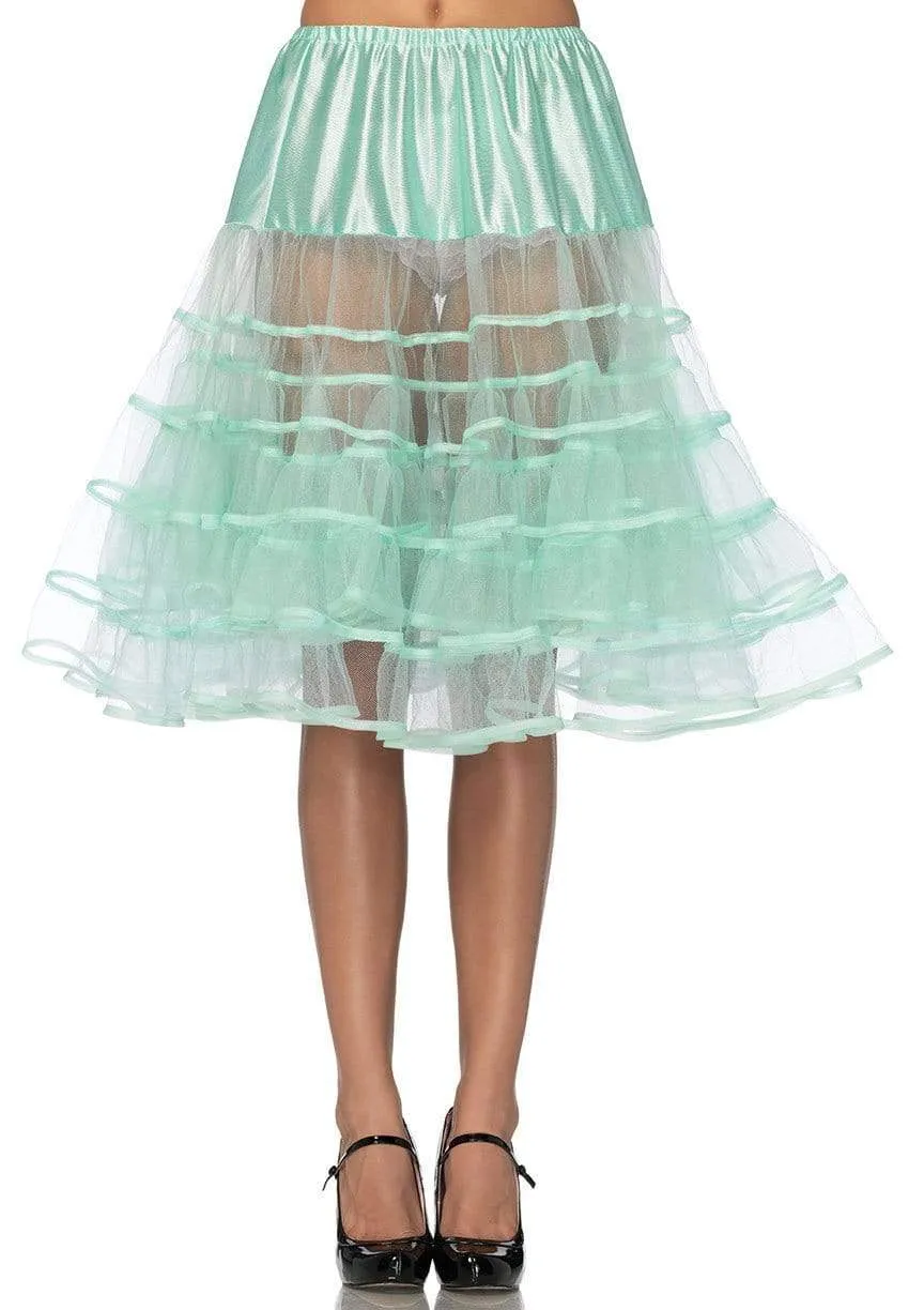 Knee Length Layered Petticoat Costume Skirt