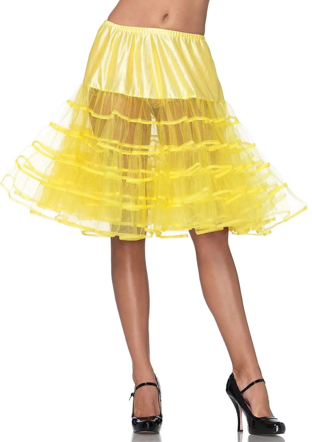 Knee Length Layered Petticoat Costume Skirt