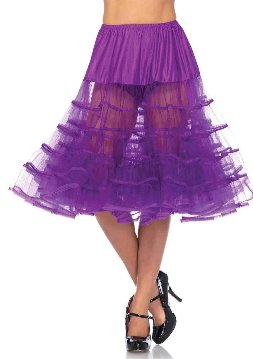 Knee Length Layered Petticoat Costume Skirt