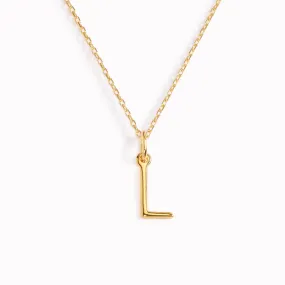 L Necklace / Gold Initial Necklace