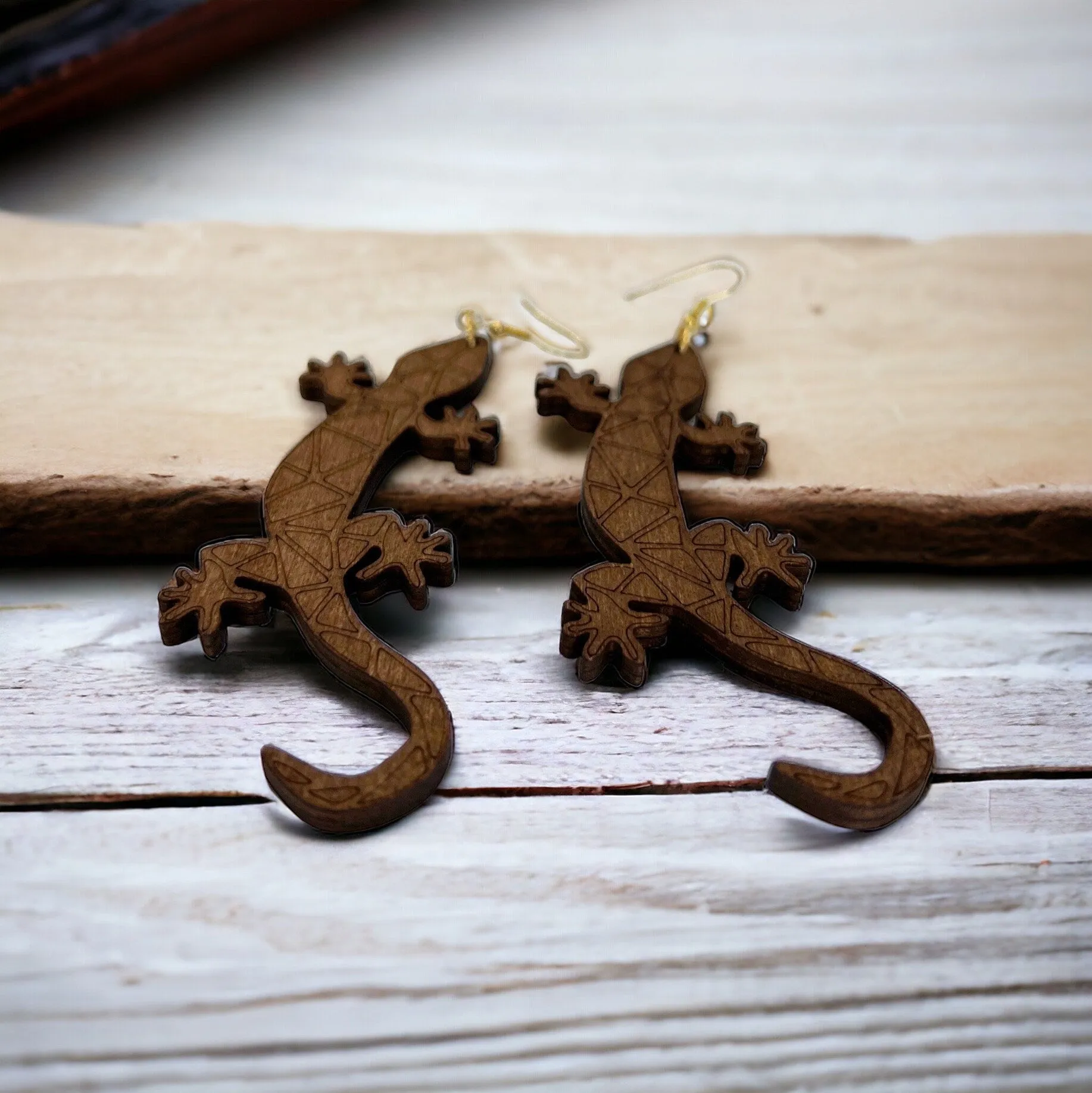 Lizard Earrings - Lizard Jewelry, Handmade Earrings, Handmade Jewelry, Animal Earrings, Animal Jewelry, Gecko Earrings, Gecko Jewelry