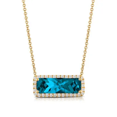 London Blue Pendant Necklace