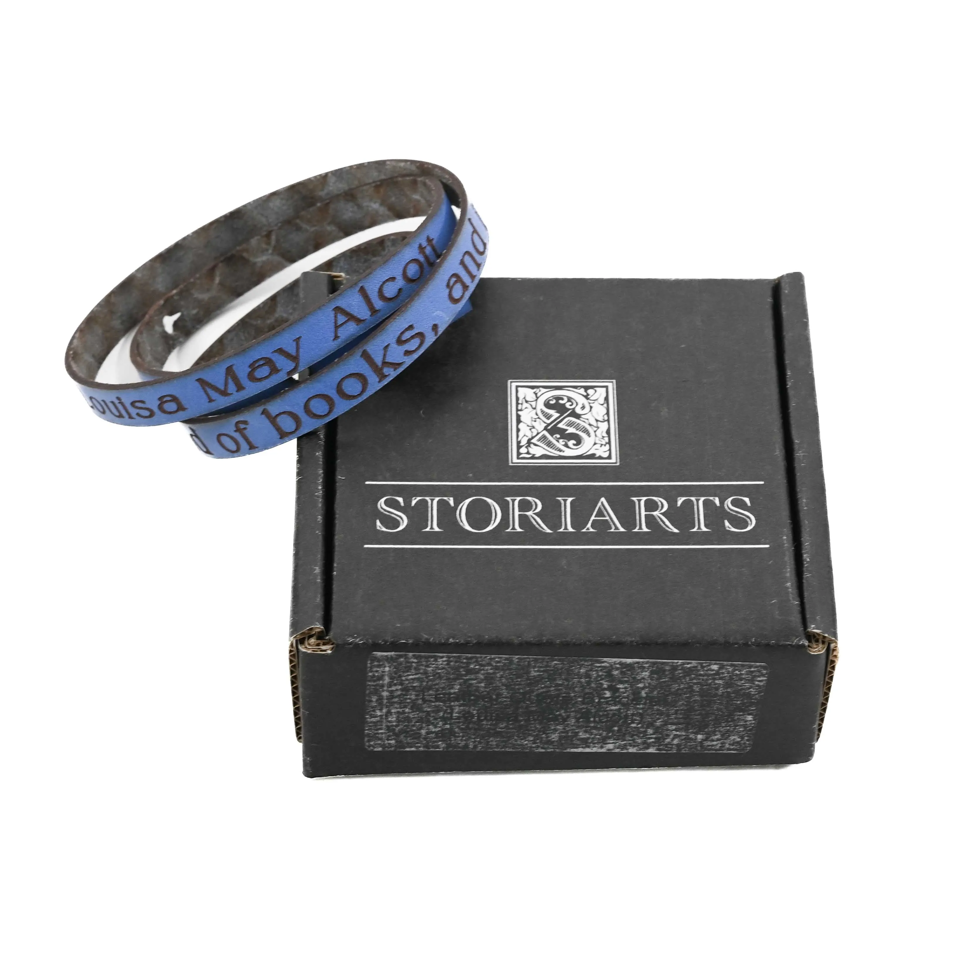 Louisa May Alcott Leather Quote Bracelet