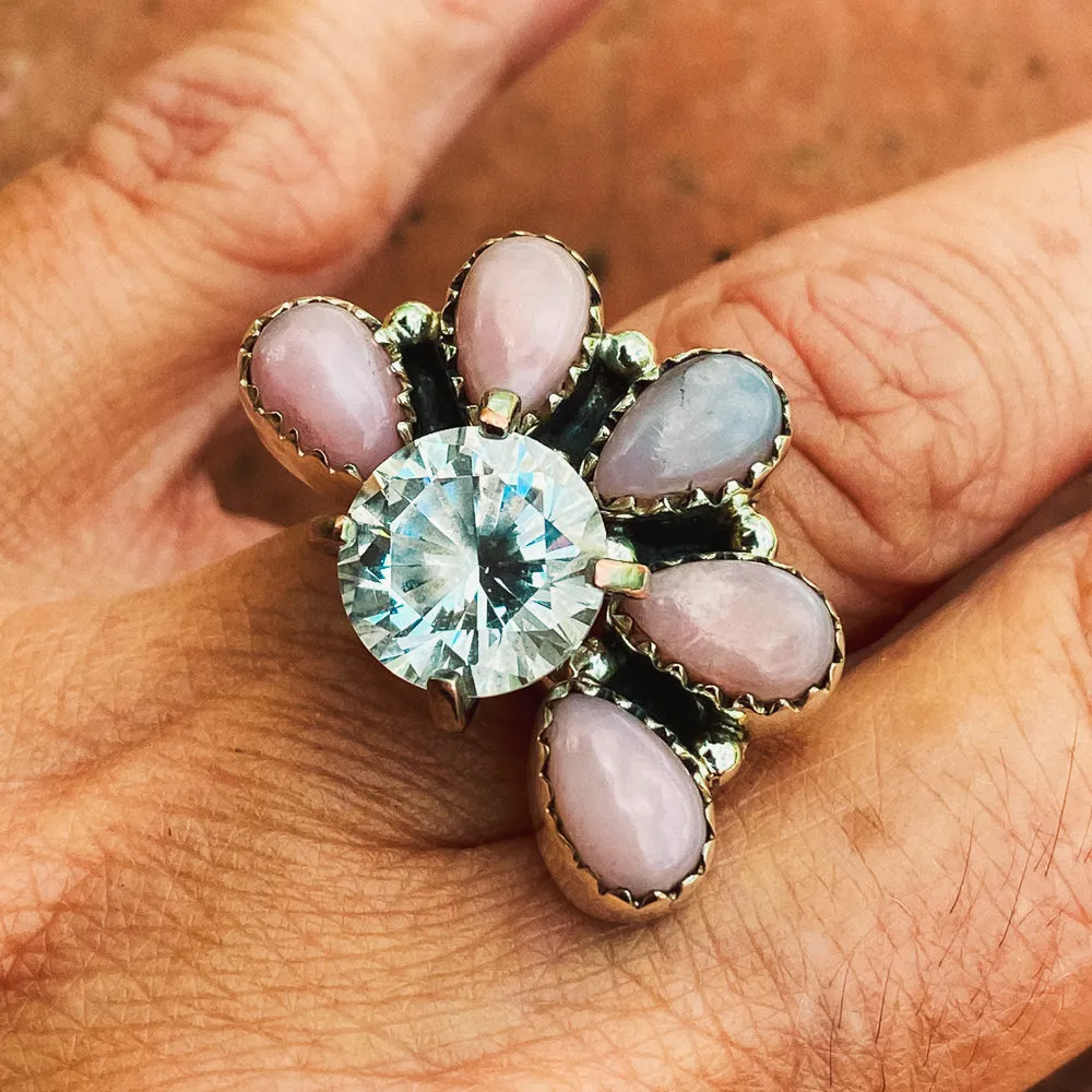 Make A Statement Pink Opal Wrap Ring