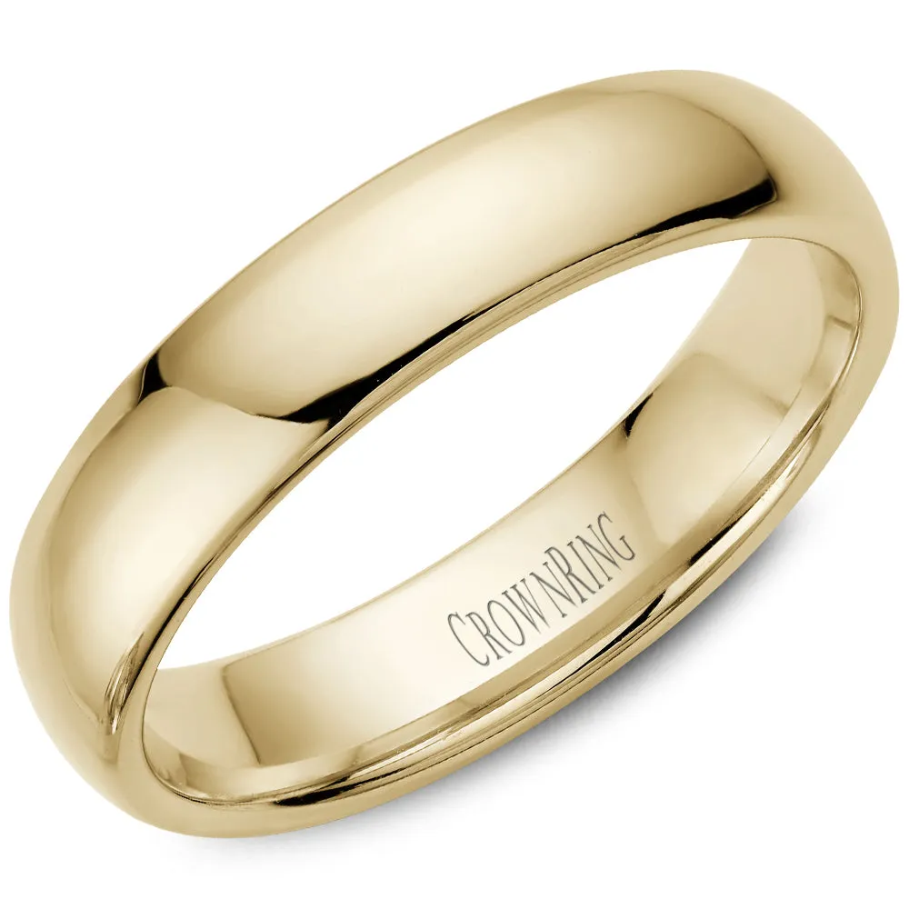 Men's Traditional 14K Yellow Gold Wedding Band