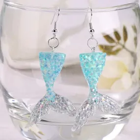 Mermaid Earrings - Mermaid Jewelry, Oceanside, Mermaid Tail, Mermaid Accessories, Seashore