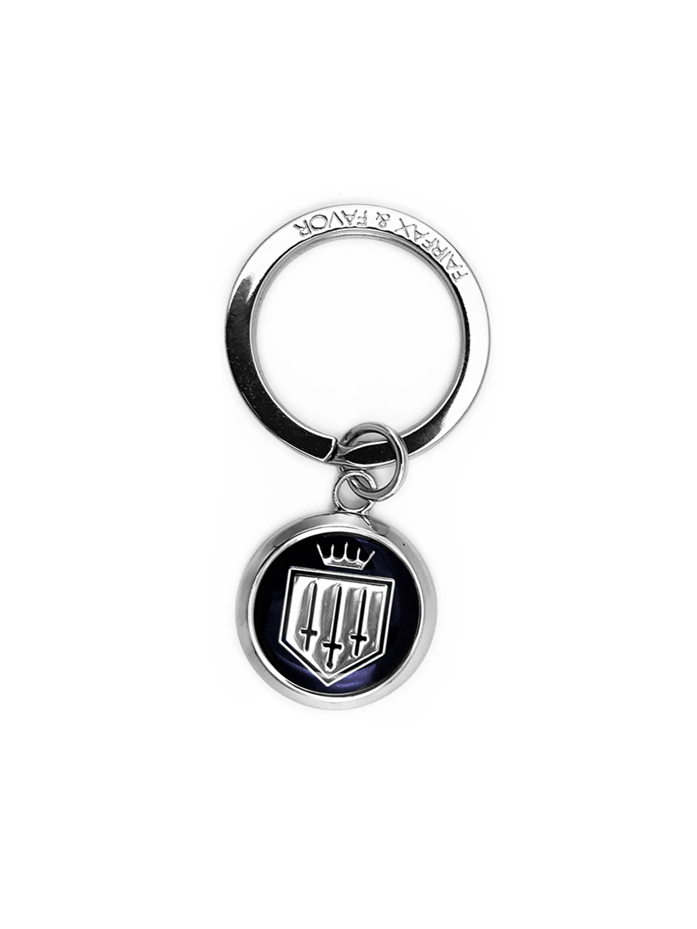 Metal Key Ring - Navy