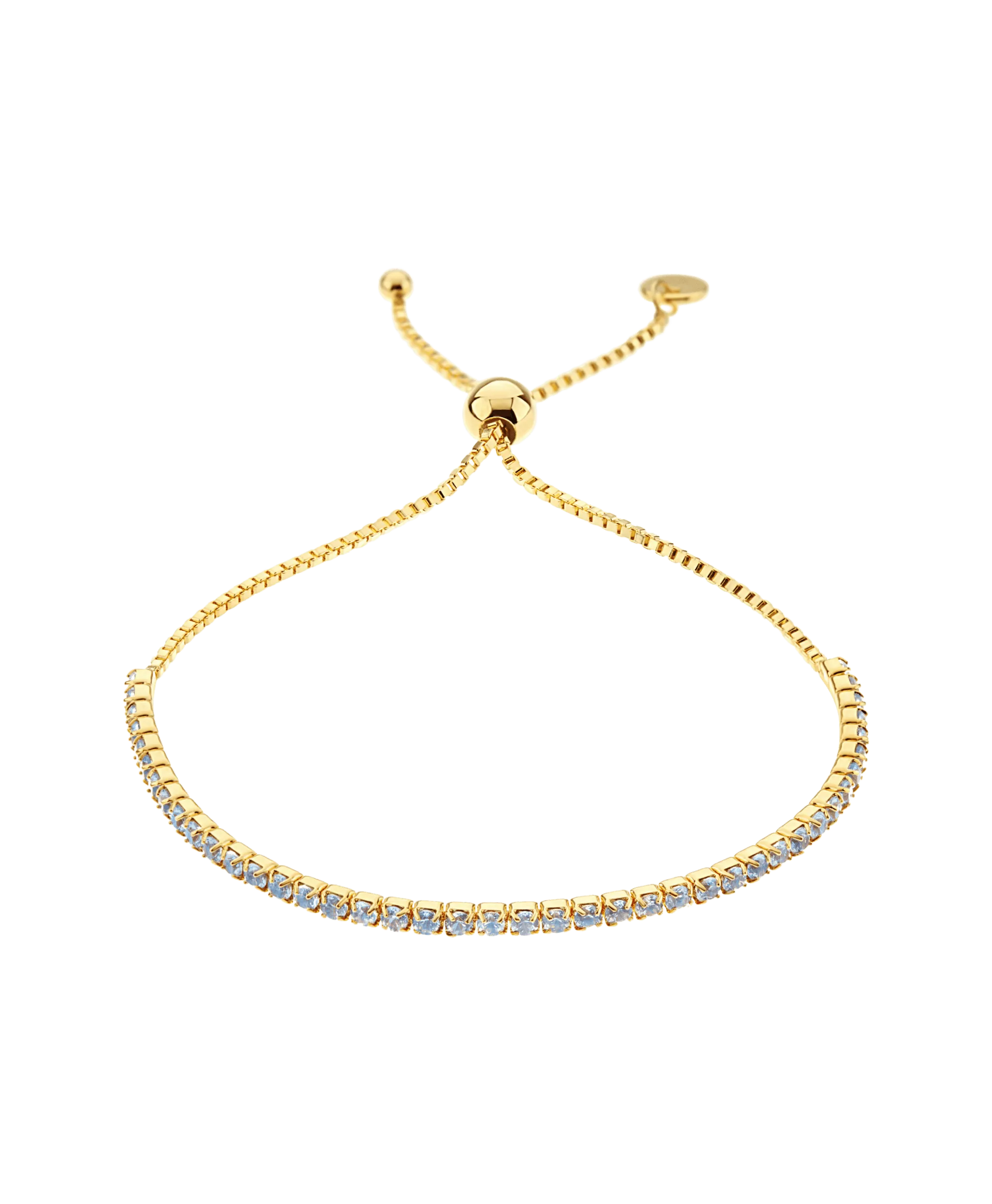 Mila Bracelet Blue 18ct Gold Plated