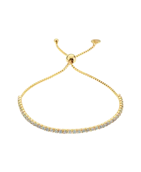 Mila Bracelet Blue 18ct Gold Plated