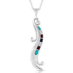 Montana Silversmiths® Women's Dreamweaver Feather Necklace