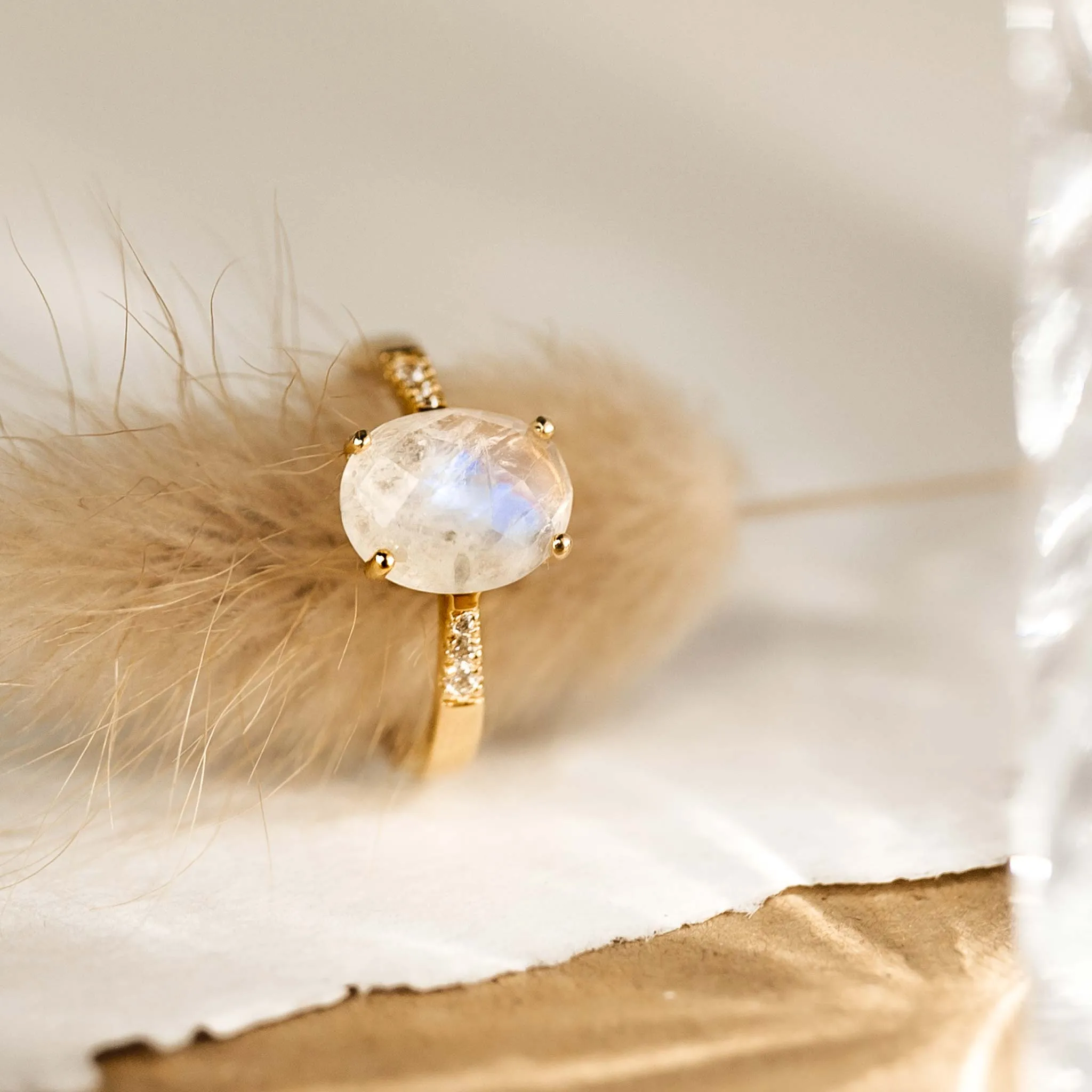 Moonstone Ring - Serena