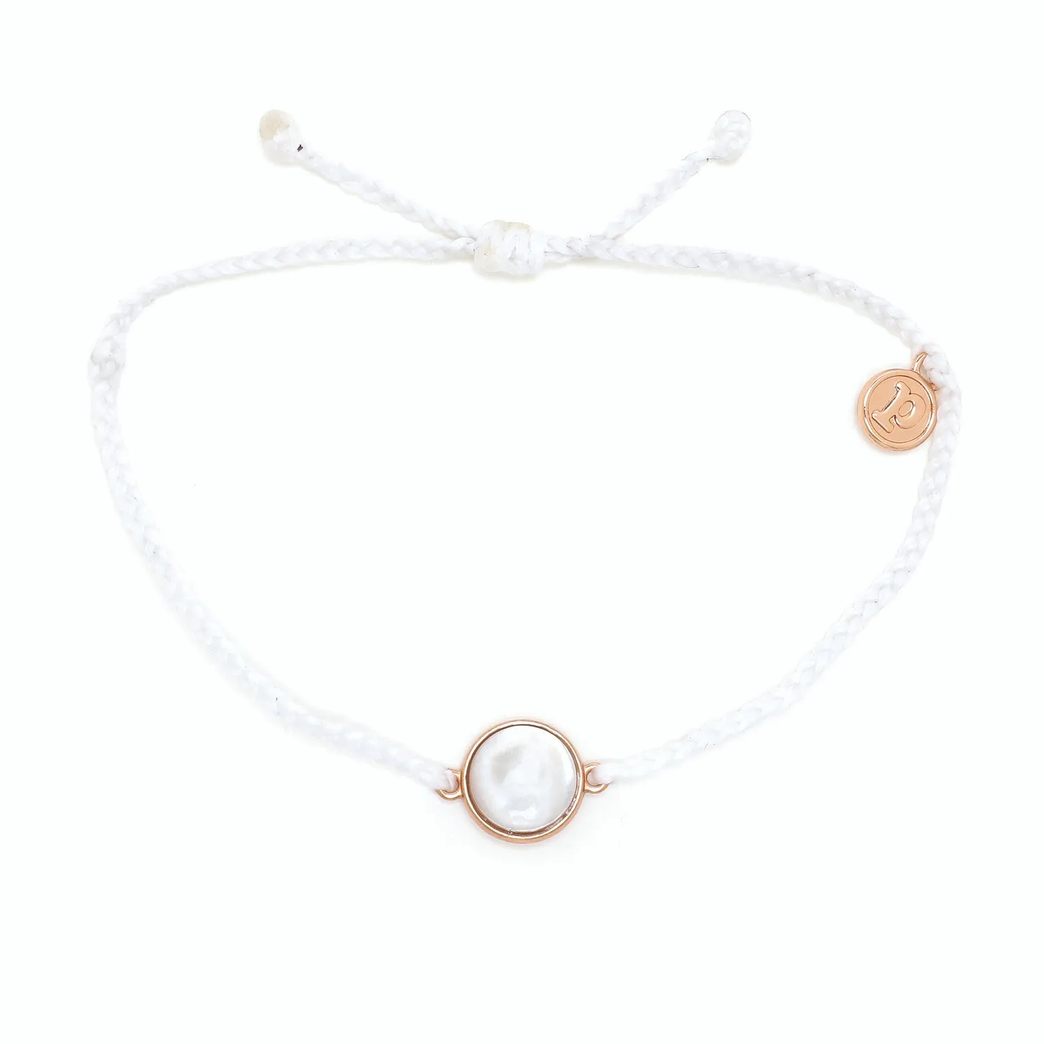 MOTHER OF PEARL CHARM BRACELET ROSE GOLD | PURA VIDA