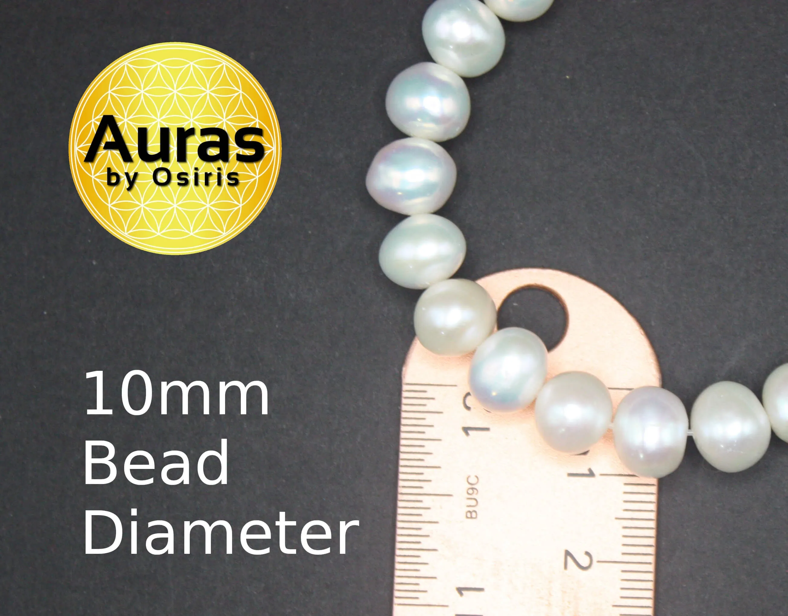 Natural Fresh Water Pearl Bracelet, Pearl Bead Bracelet, 10mm Genuine Pearl Bracelet for Men/Women with Magnet Clasp