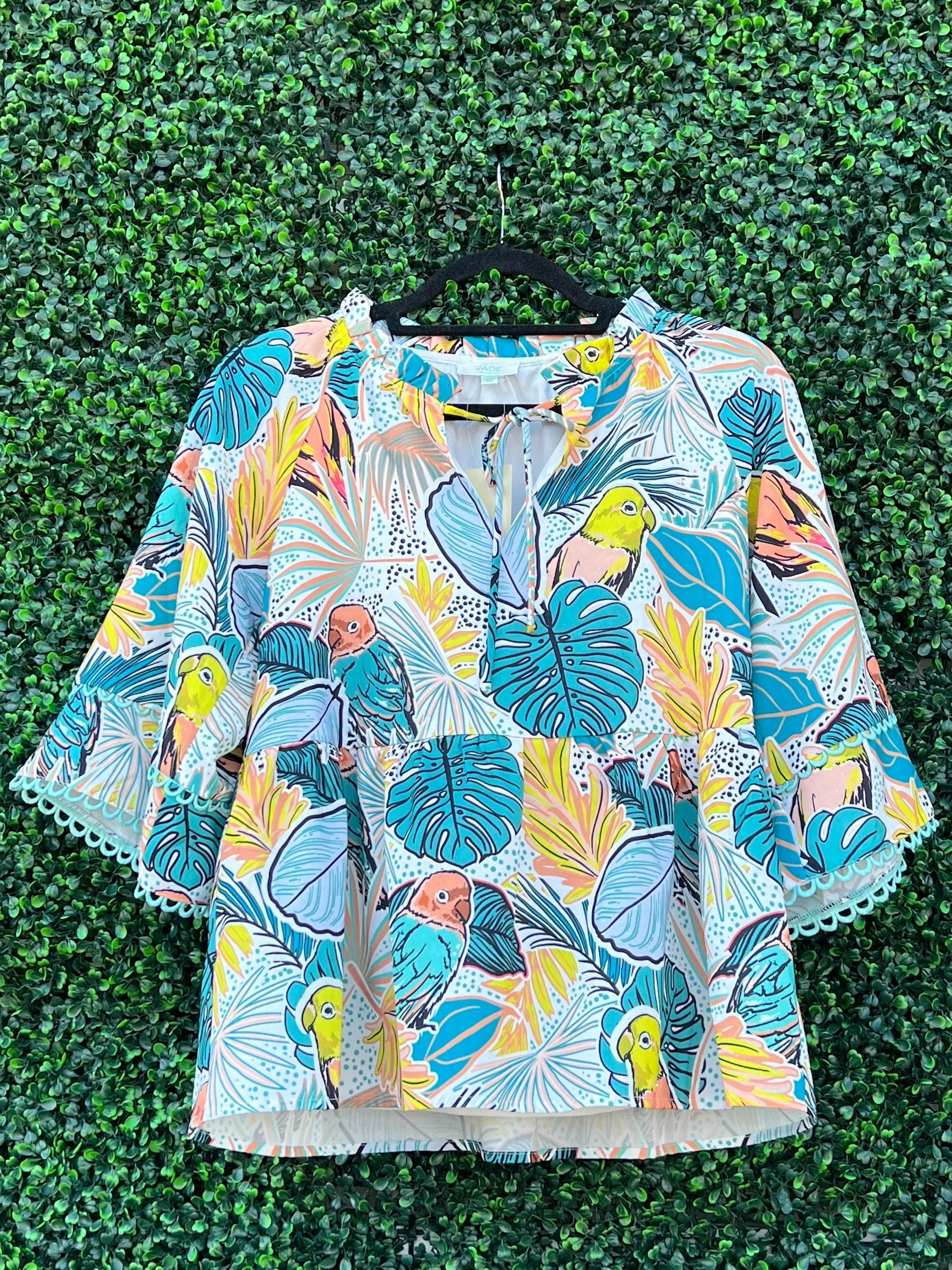 Parrot Print Top