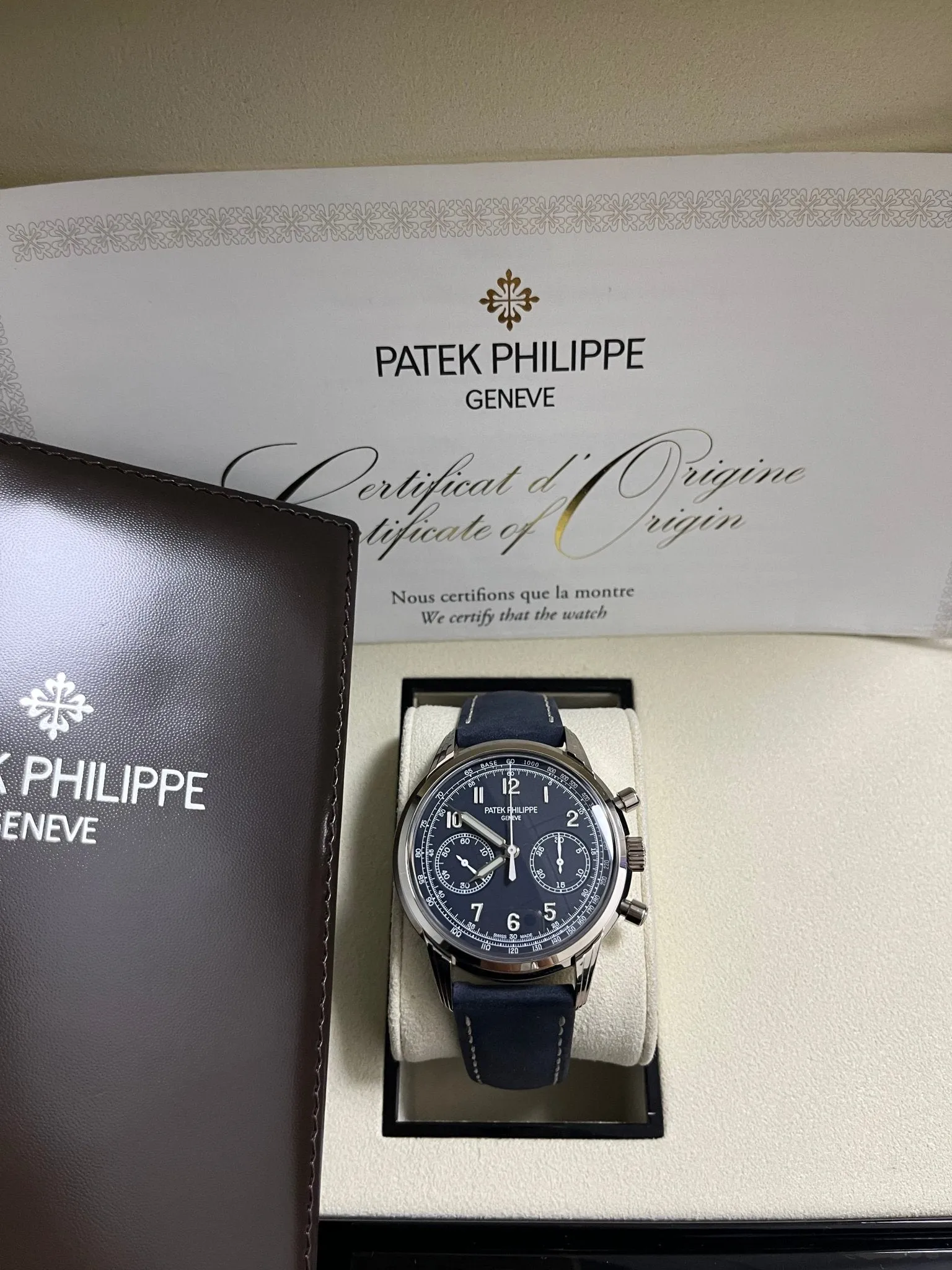 Patek Philippe Complications 41mm White Gold Calfskin Strap 5172G-001