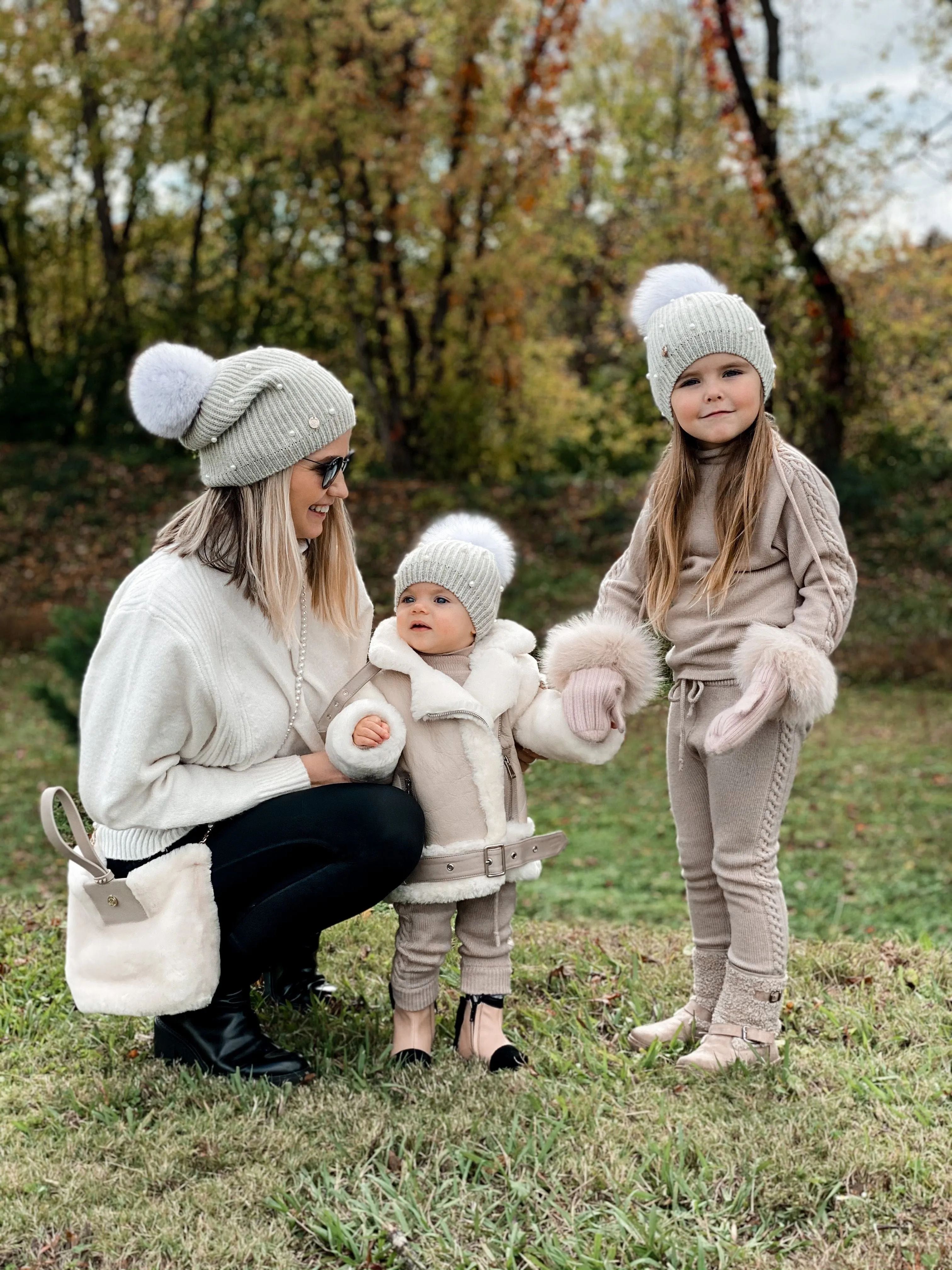 Pearl Angora Kids Hat