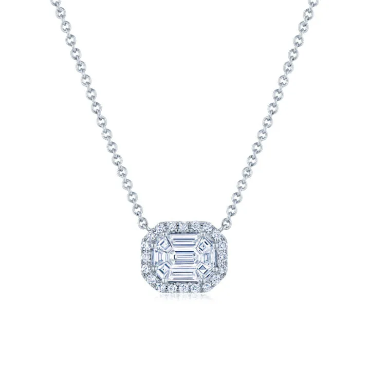 Pendant with Emerald Cut Diamonds