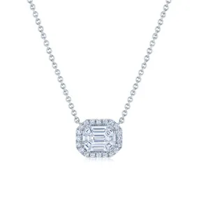 Pendant with Emerald Cut Diamonds