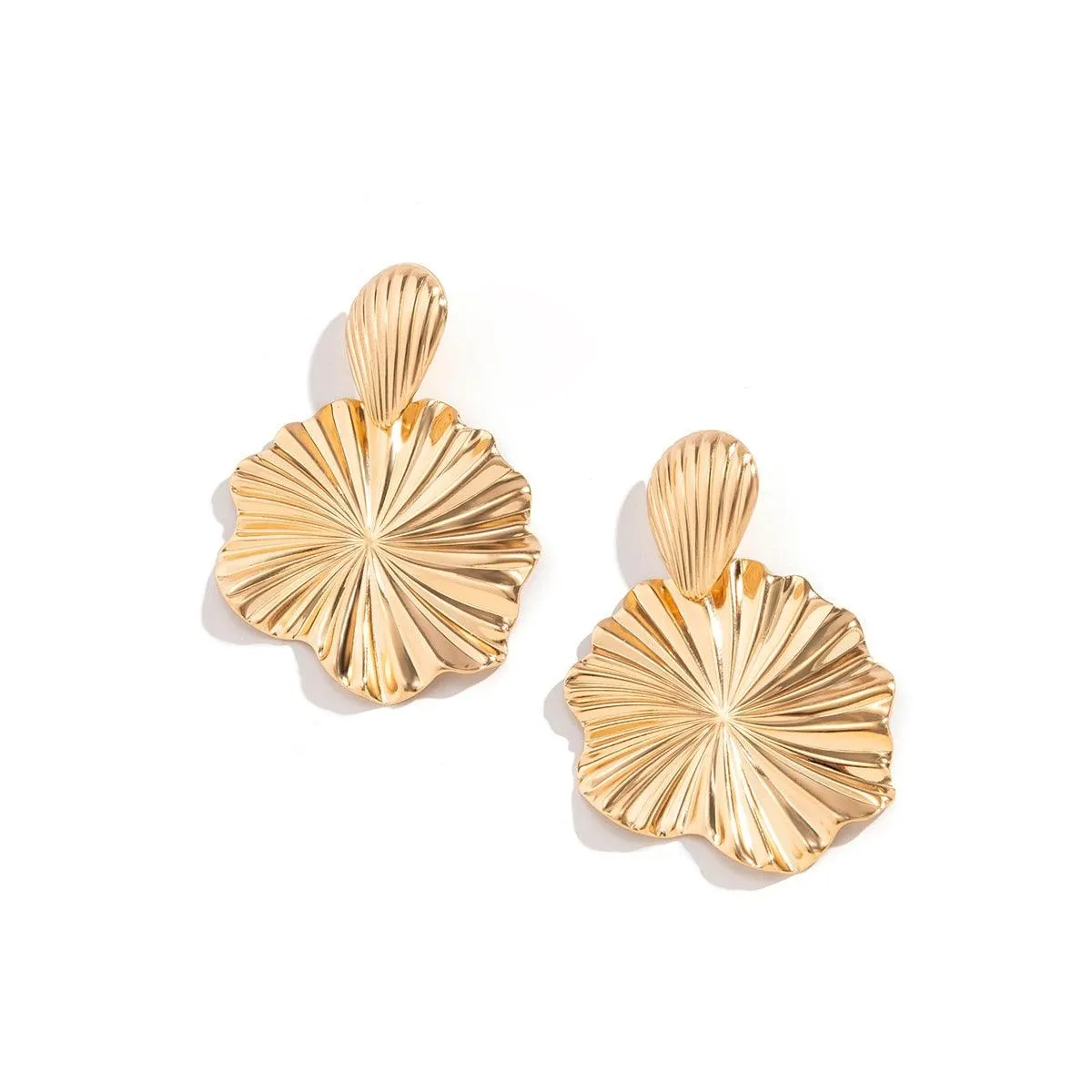 Phoebe Lotus Leaf Earrings