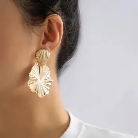 Phoebe Lotus Leaf Earrings