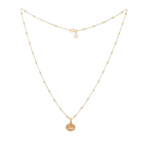 Podenco Dog Charm Necklace, Gold Vermeil