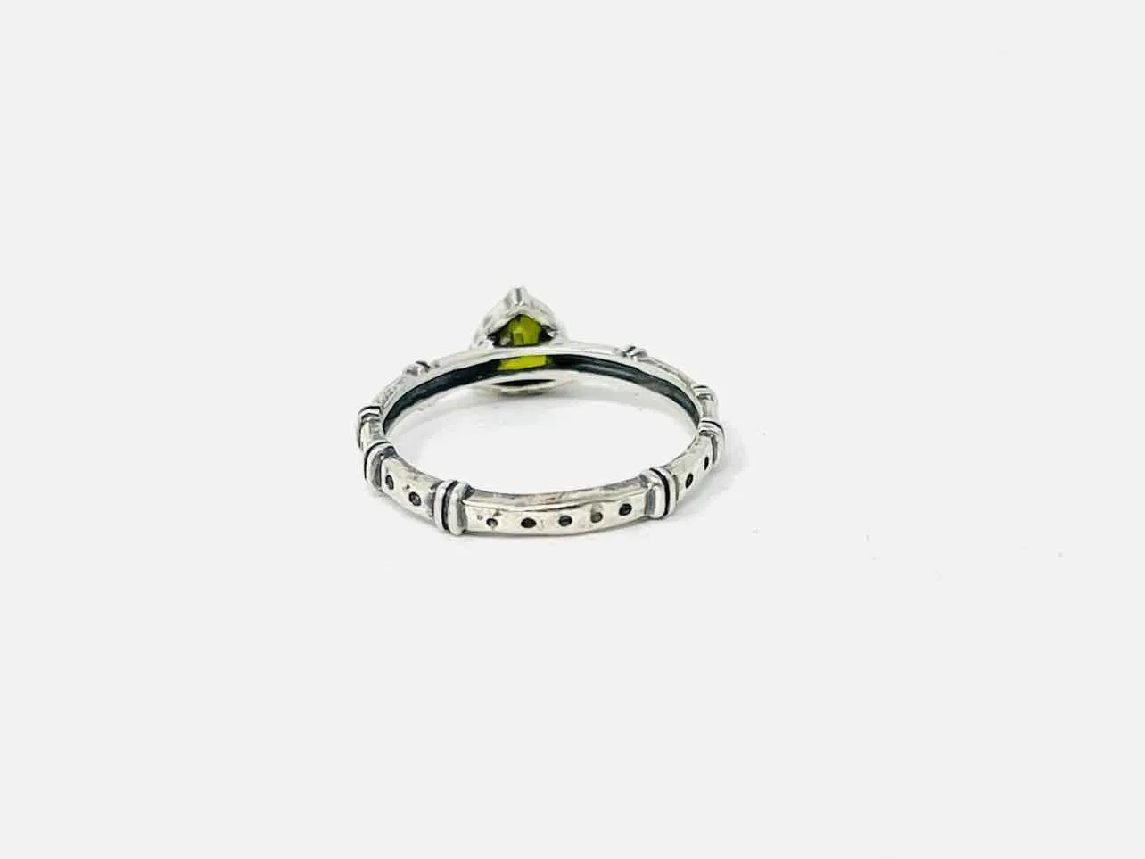 Silpada Designs Size 7 Silver/Green Jewel Sterling Silver Jewelry Ring