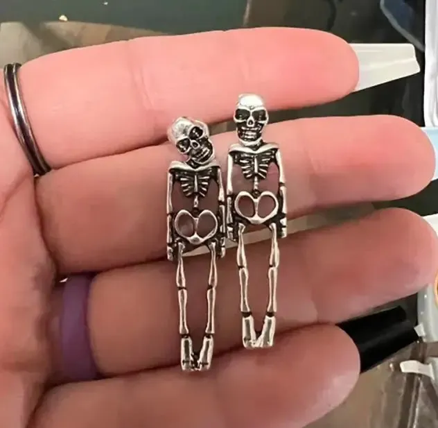 Skeleton Halloween Earrings