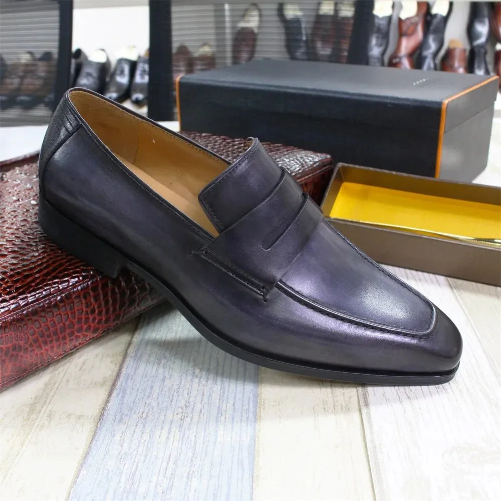 Slip-On Loafers for Men - Premium Leather Shoes (Weddings, Formal Events)