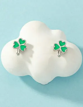 St. Patrick's Day Clover Earrings