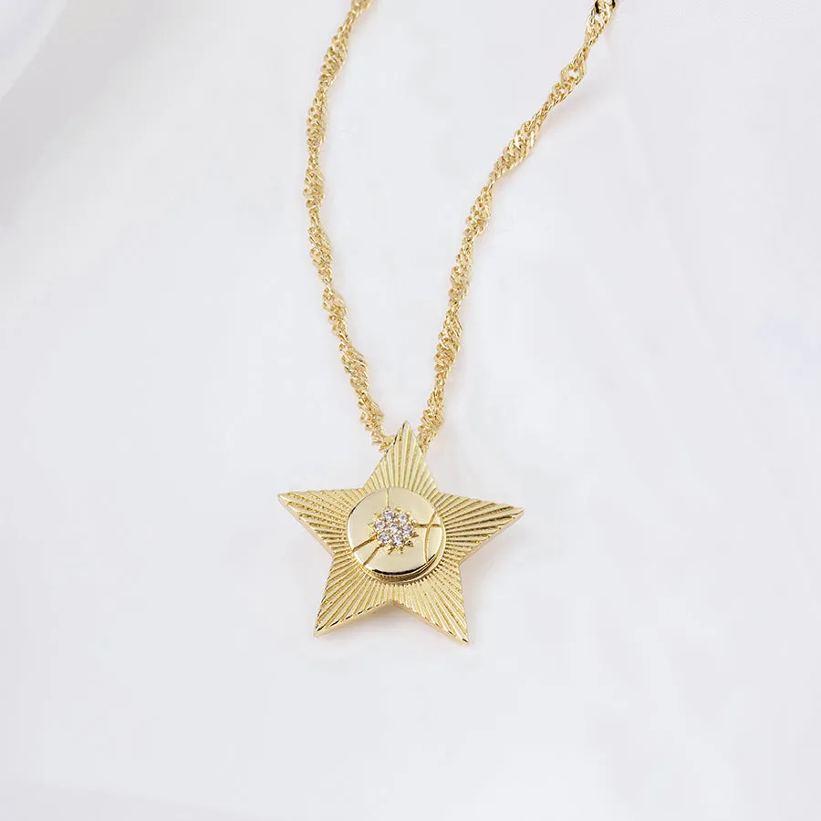 Starlight Navy & Gold Necklace