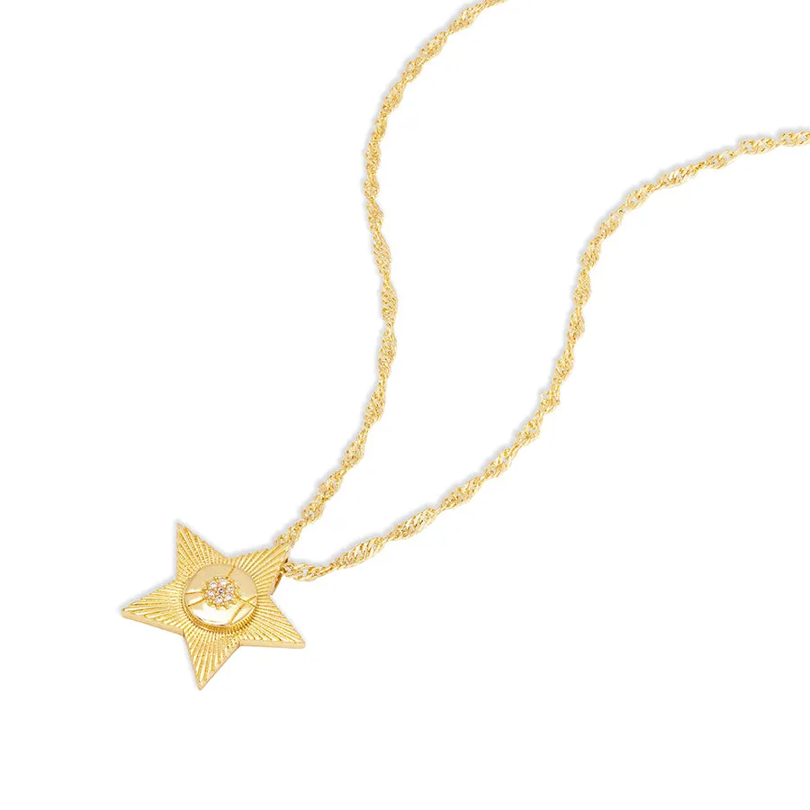 Starlight Navy & Gold Necklace