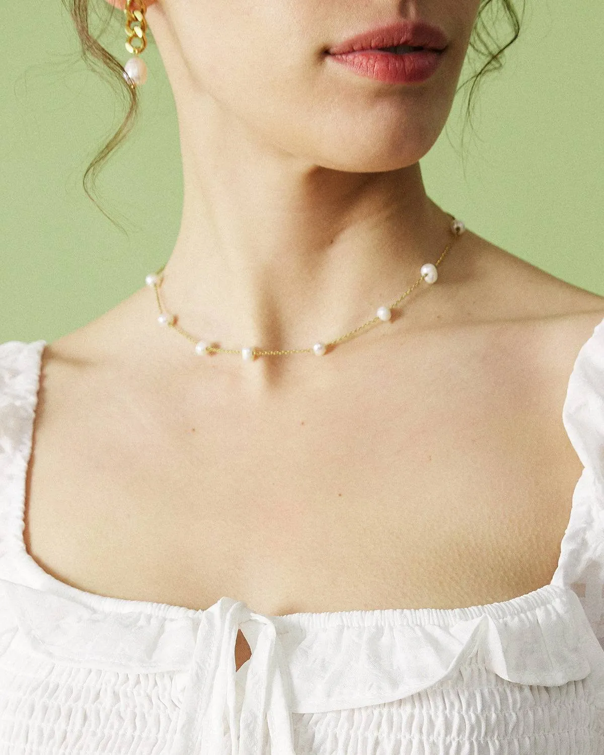 The Pearl Cable Chain Necklace