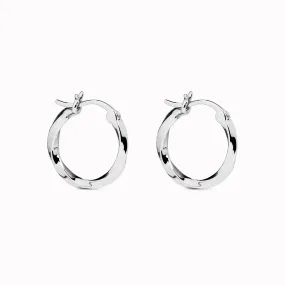 Twisted Silver Hoops - Juni