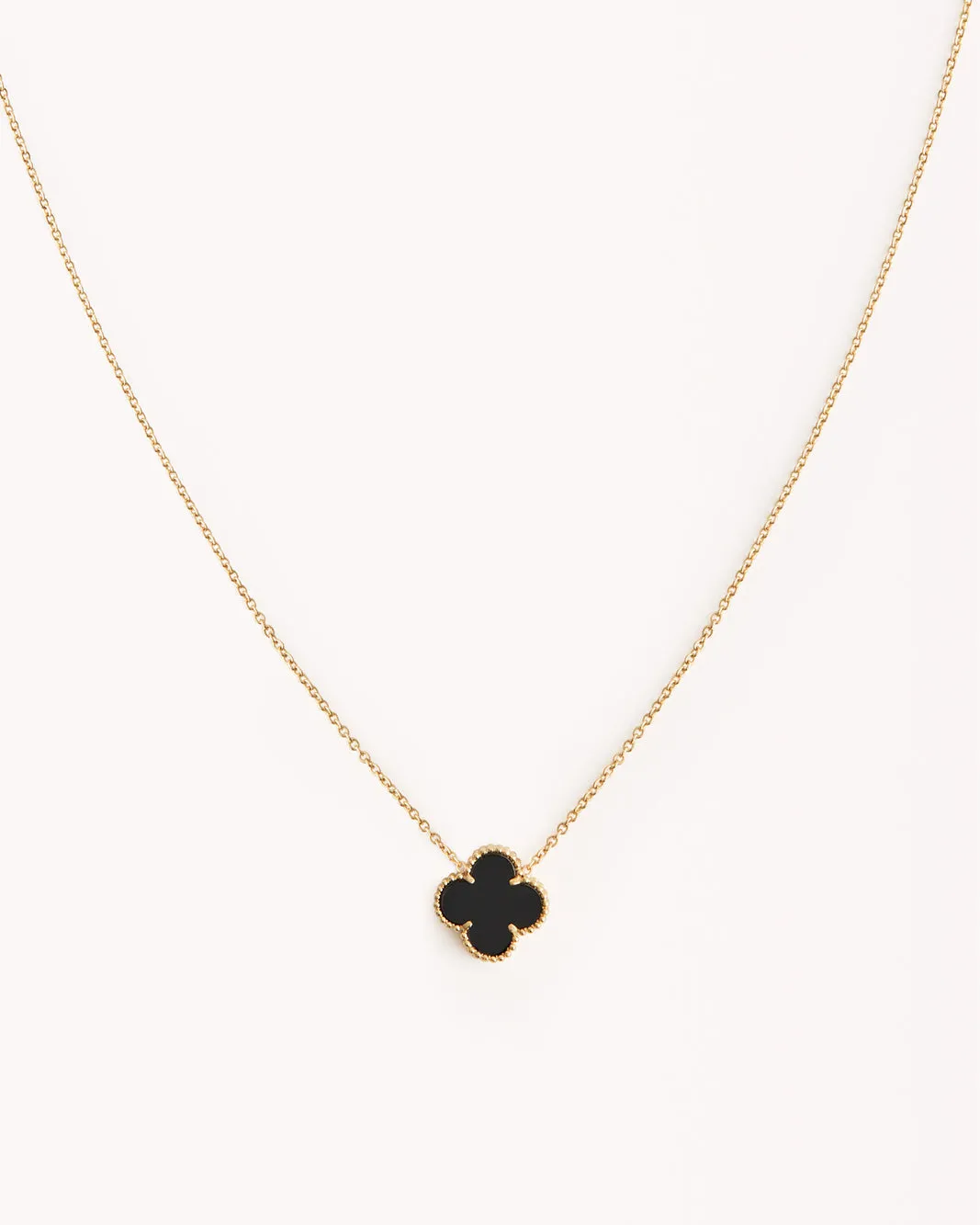 VERENA NECKLACE - BLACK-GOLD