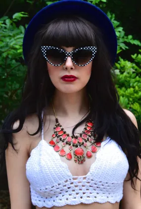 Vintage Coral Statement Necklace