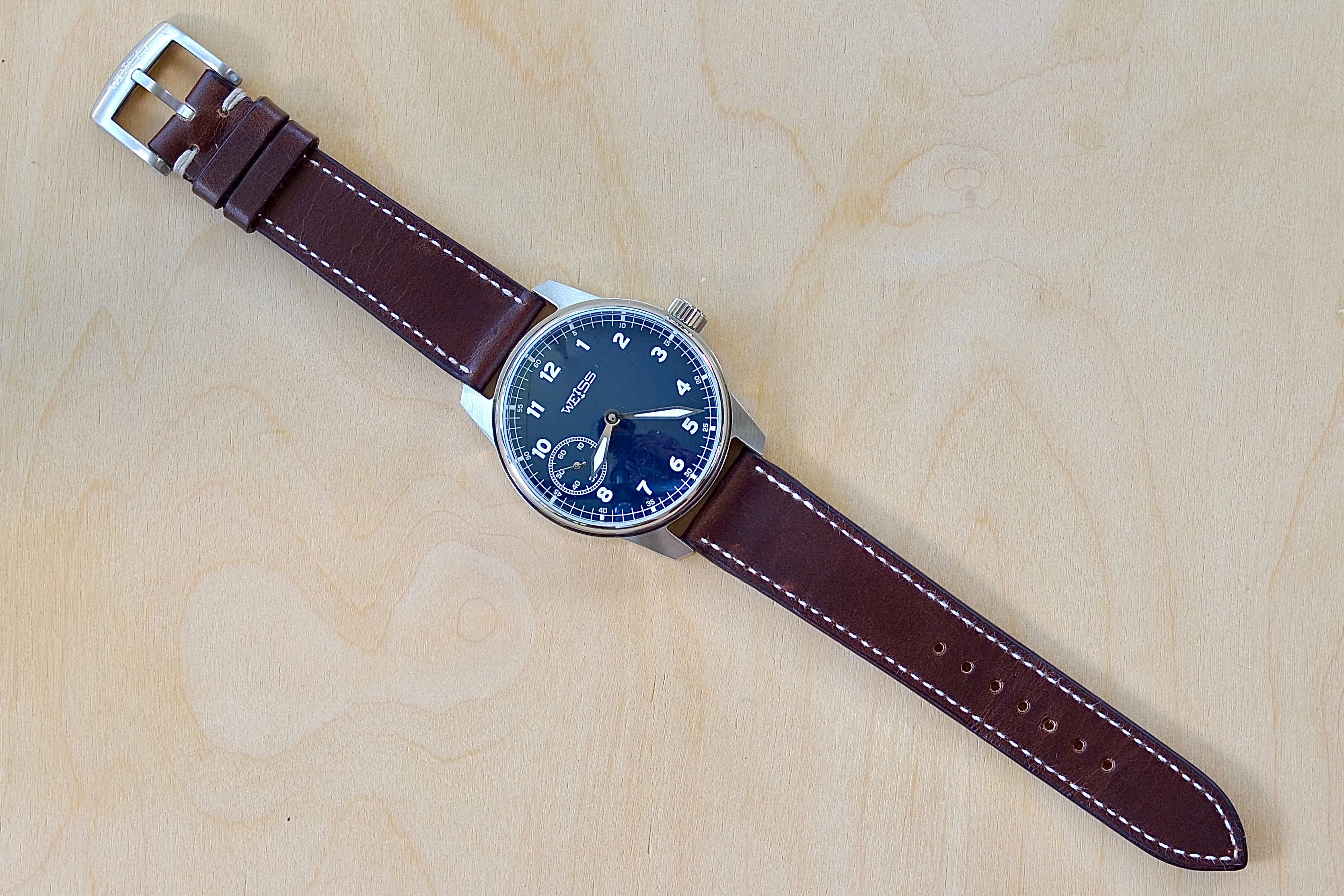 Weiss Watch - 42MM Standard Issue Field Watch Blue Dial