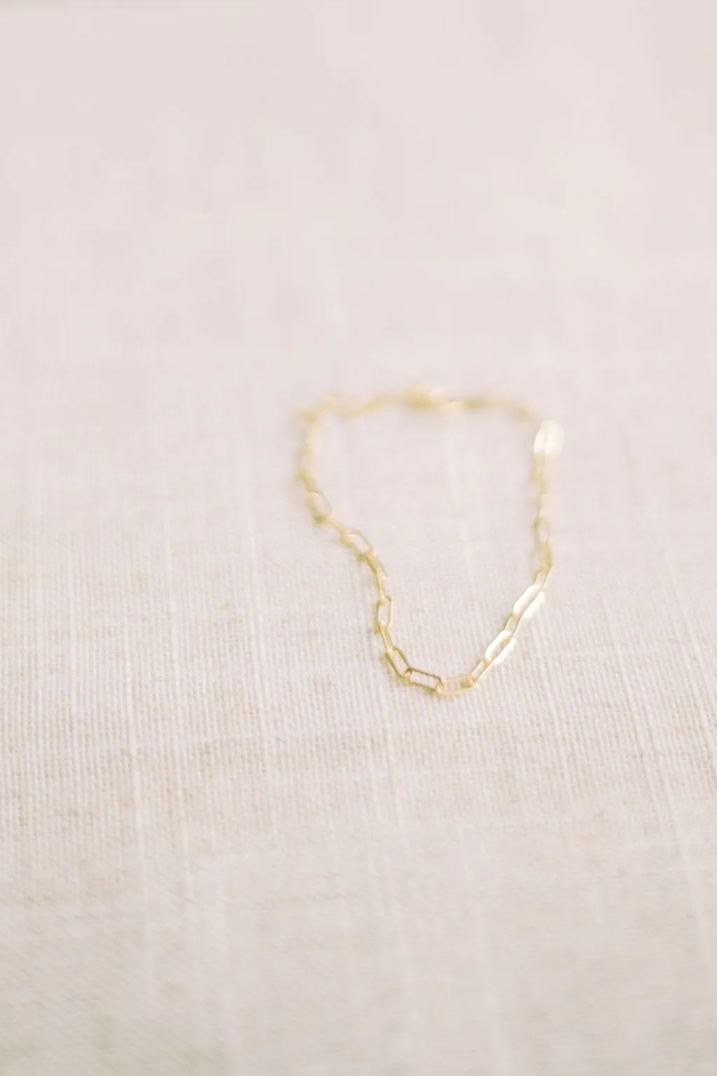 Woven Gold Paper Clip Bracelet