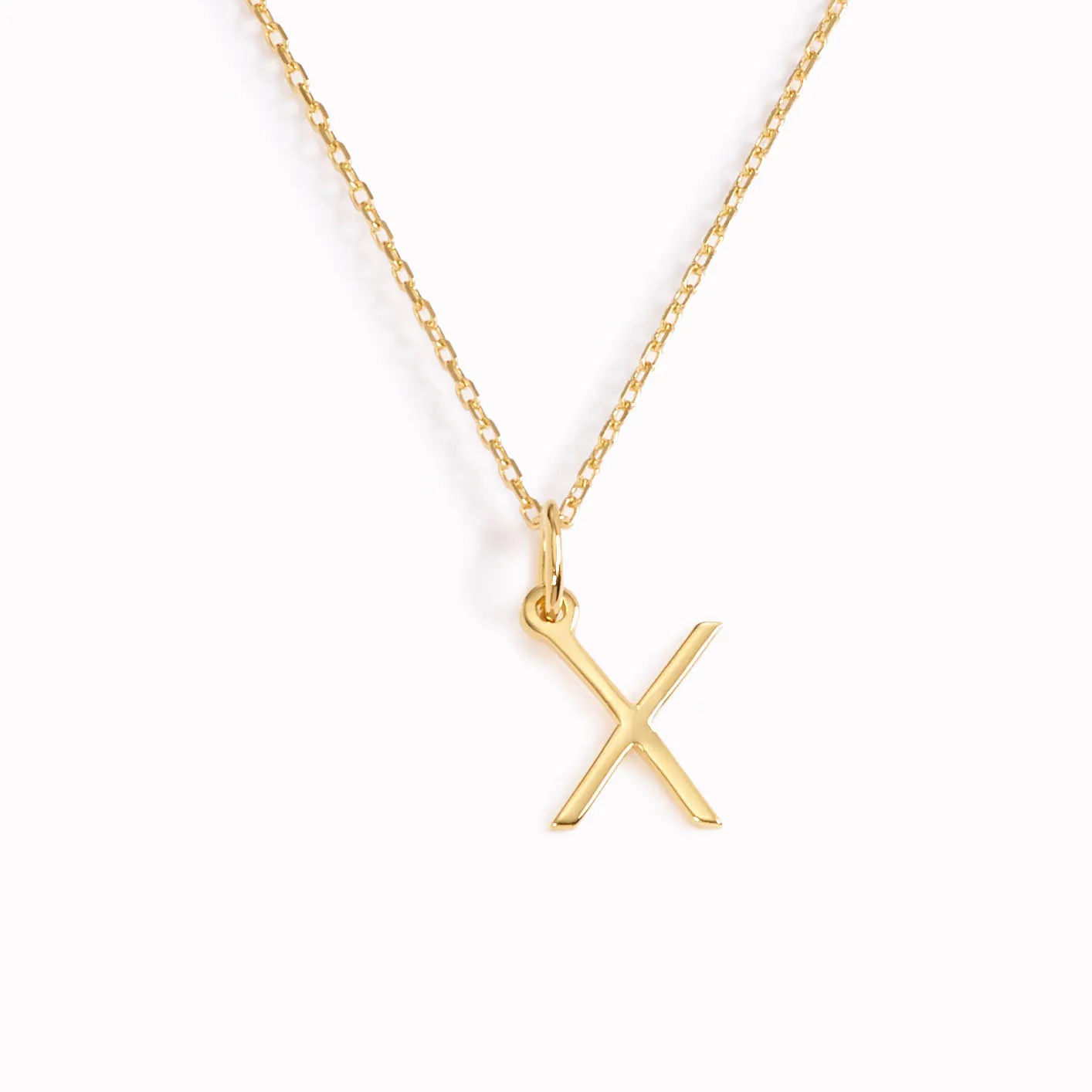 X Necklace / Gold Initial Necklace