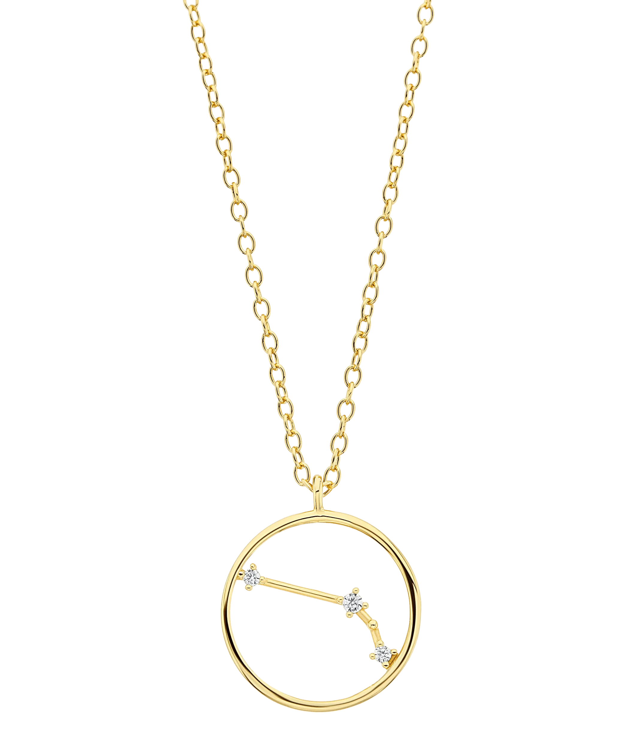 Zodiac Necklace Aries 18ct Gold Plated