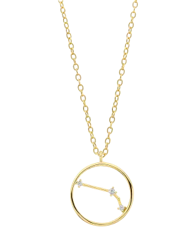 Zodiac Necklace Aries 18ct Gold Plated