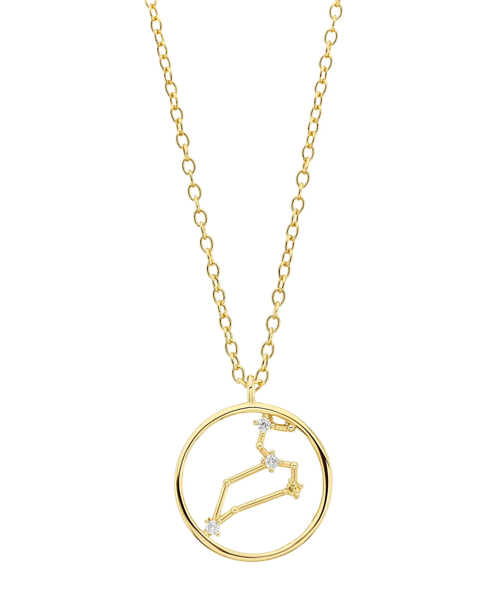 Zodiac Necklace Leo 18ct Gold Plated