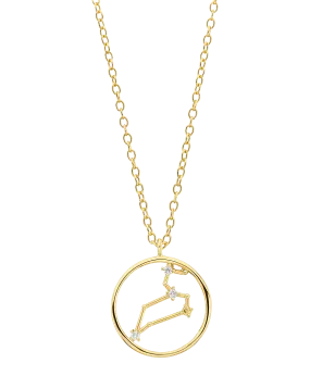 Zodiac Necklace Leo 18ct Gold Plated