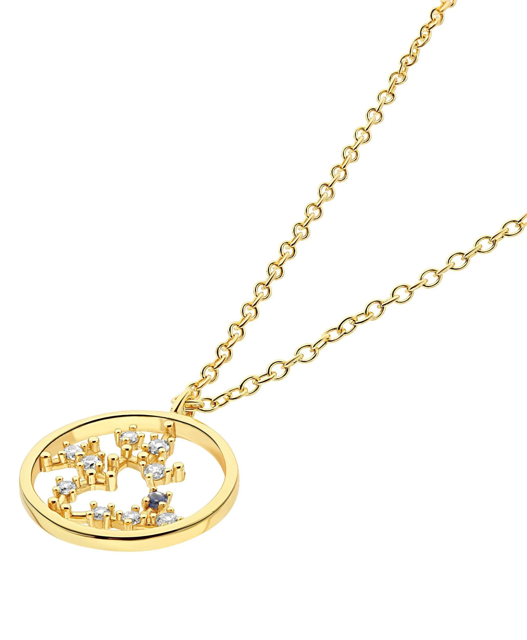 Zodiac Necklace Sagittarius 18ct Gold Plated