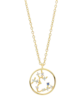 Zodiac Necklace Sagittarius 18ct Gold Plated